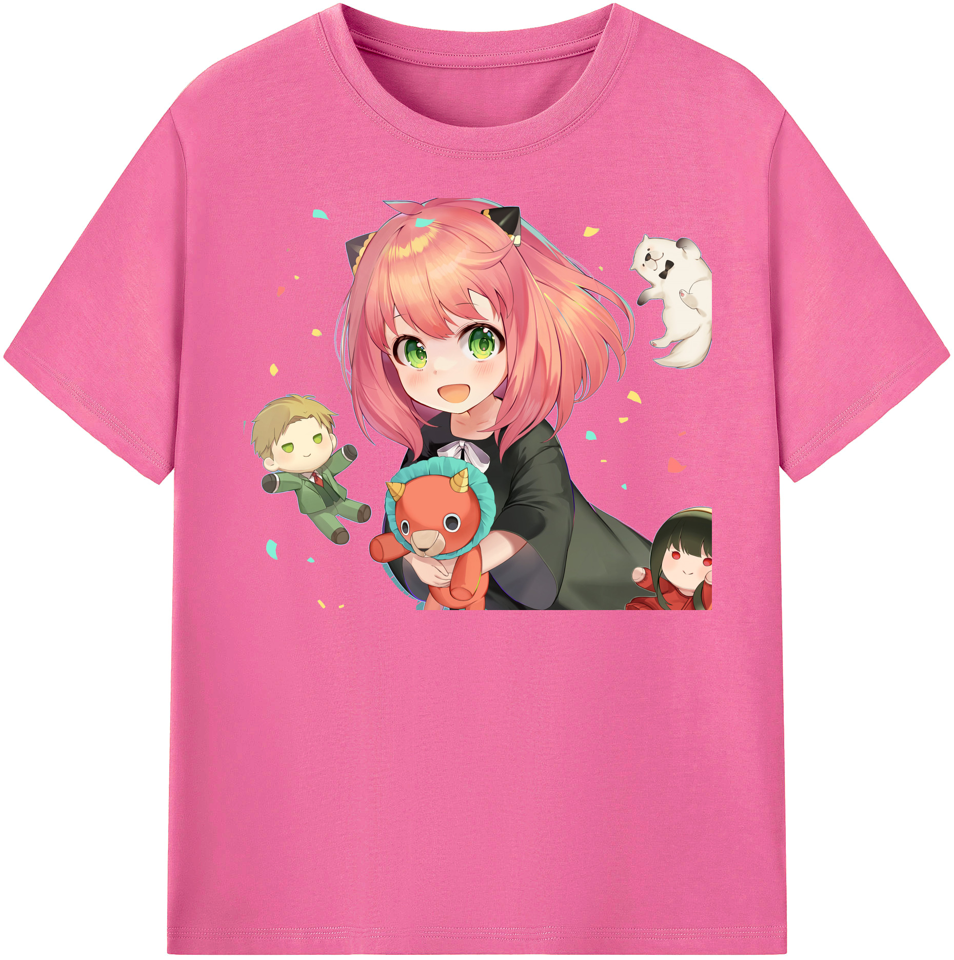 （画像用） SPY×FAMILY间谍家家酒 レディースカジュアルプリントTシャツ（綿100％）